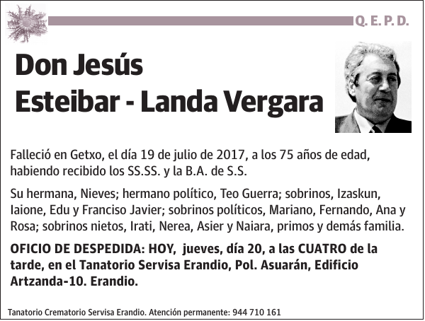 Jesús Esteibar - Landa Vergara