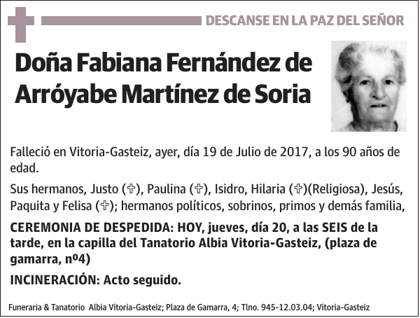 Fabiana Fernández de Arróyabe Martínez de Soria