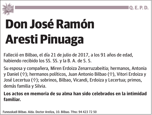 José Ramón Aresti Pinuaga