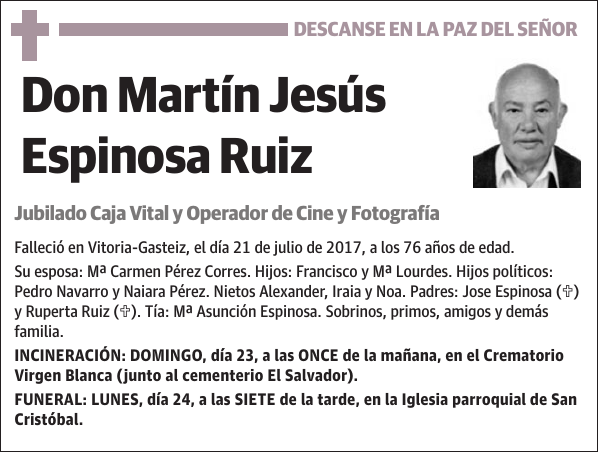 Martín Jesús Espinosa Ruiz