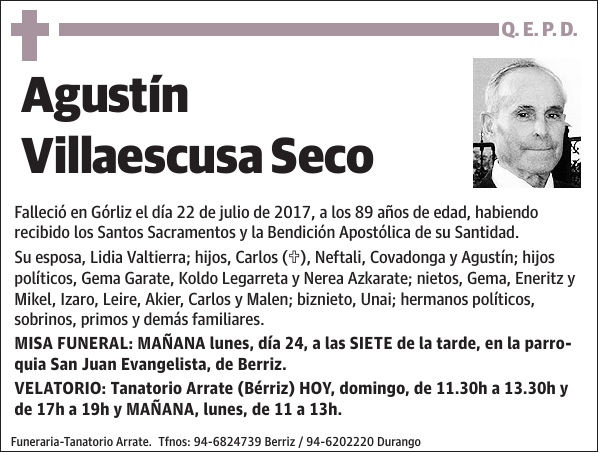 Agustín Villaescusa Seco