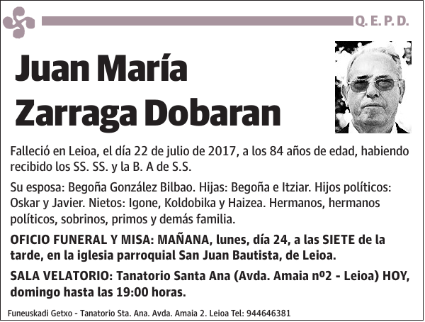 Juan María Zarraga Dobaran