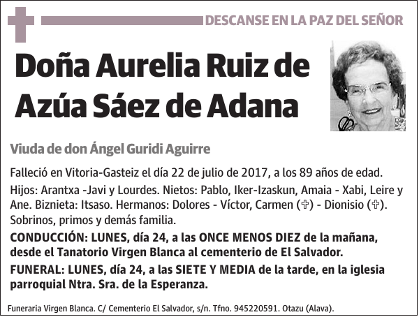 Aurelia Ruiz de Azúa Sáez de Adana