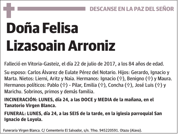 Felisa Lizasoain Arroniz