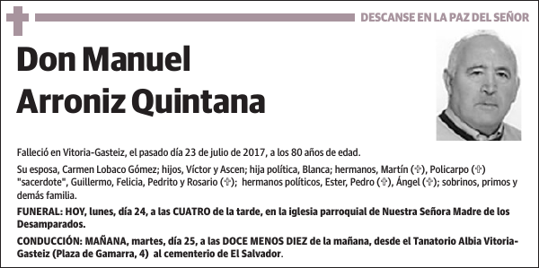 Manuel Arroniz Quintana