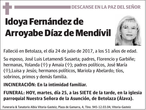 Idoya Fernández de Arroyabe Díaz de Mendívil