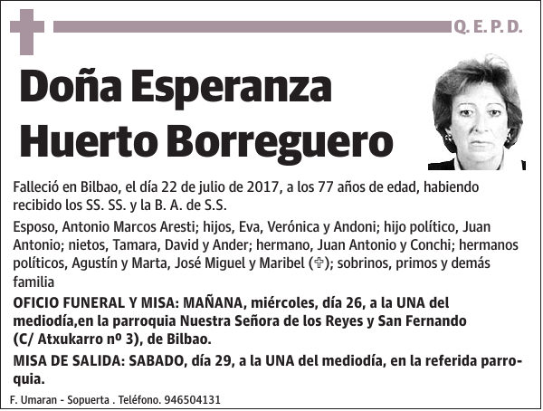 Esperanza Huerto Borreguero