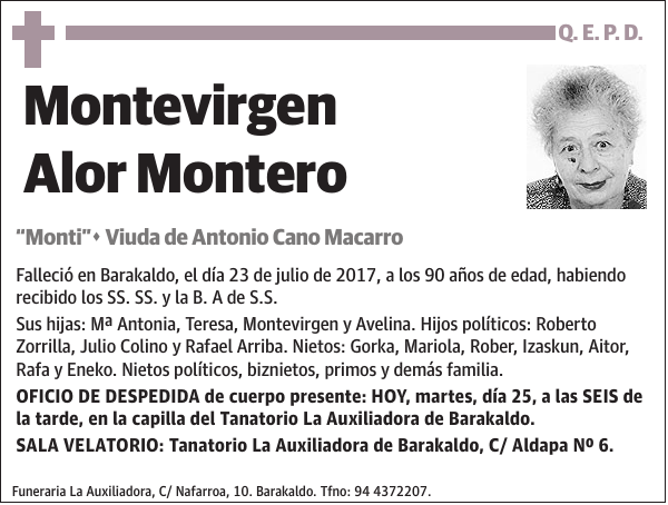 Montevirgen Alor Montero