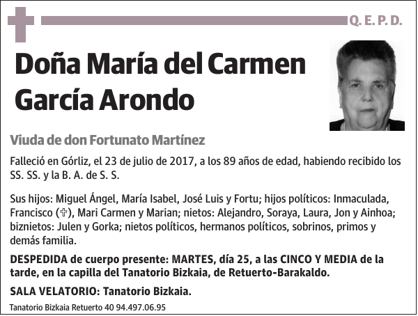 María del Carmen García Arondo