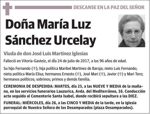 María Luz Sánchez Urcelay