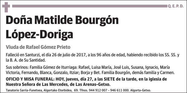 Matilde Bourgón López-Doriga