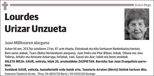 Lourdes Urizar Unzueta