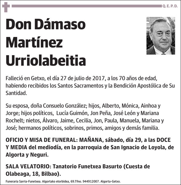 Dámaso Martínez Urriolabeitia