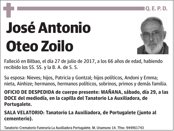 José Antonio Oteo Zoilo