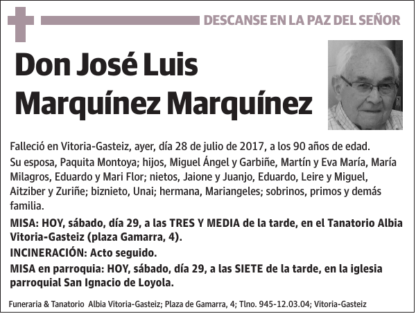 José Luis Marquínez Marquínez