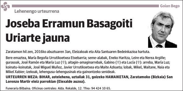 Joseba Erramun Basagoiti Uriarte