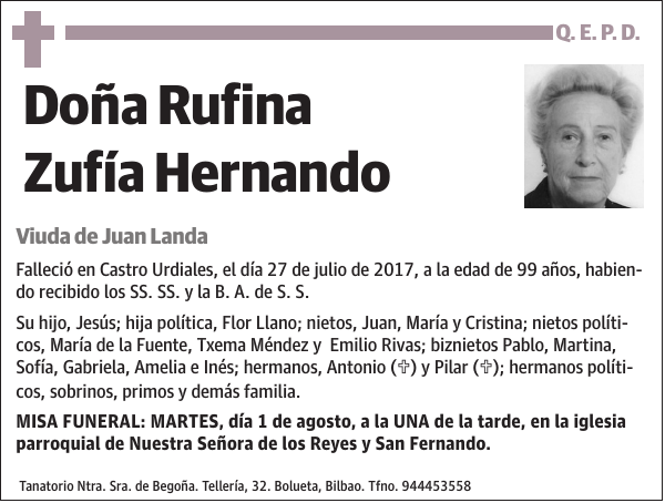 Rufina Zufía Hernando