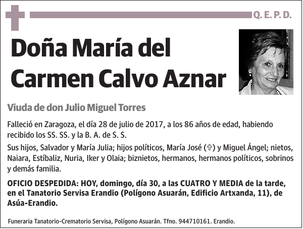 María del Carmen Calvo Aznar