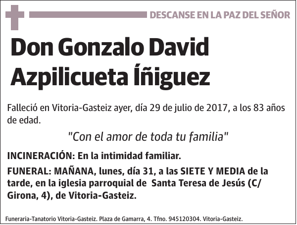 Gonzalo David Azpilicueta Íñiguez