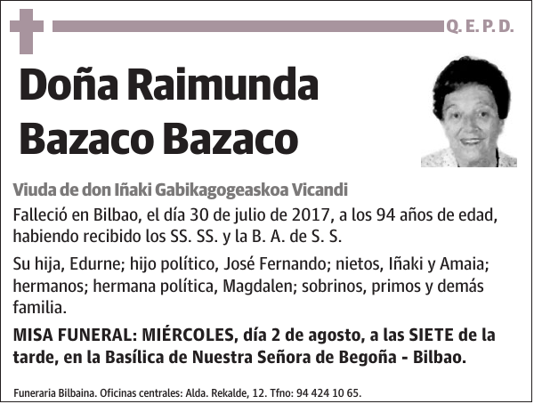 Raimunda Bazaco Bazaco