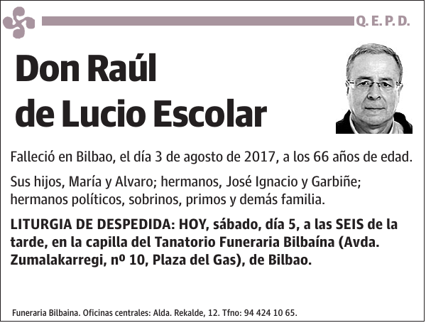 Raúl de Lucio Escolar