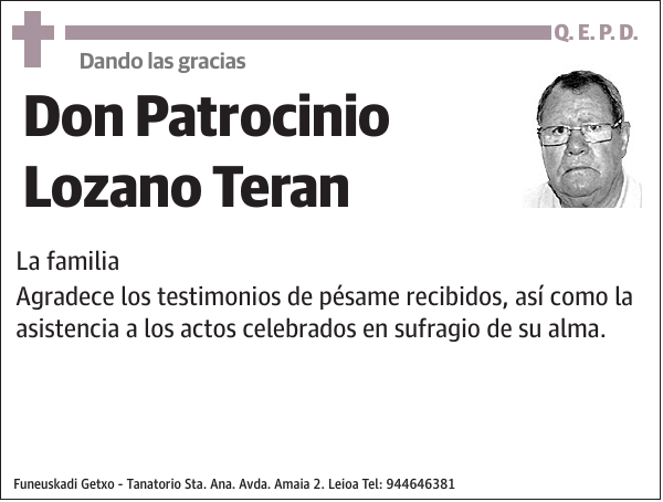 Patrocinio Lozano Teran