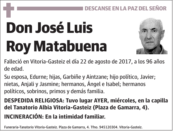 José Luis Roy Matabuena