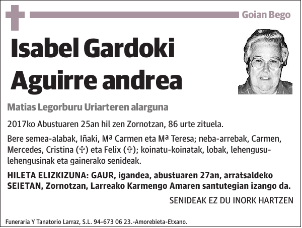 Isabel Gardoki Aguirre