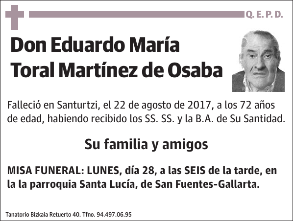 Eduardo María Toral Martínez de Osaba