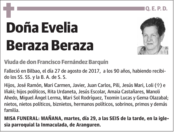 Evelia Beraza Beraza