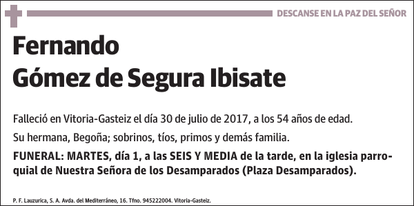 Fernando Gómez de Segura Ibisate