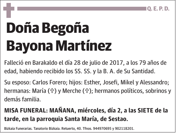 Begoña Bayona Martínez