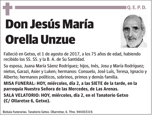 Jesús María Orella Unzue