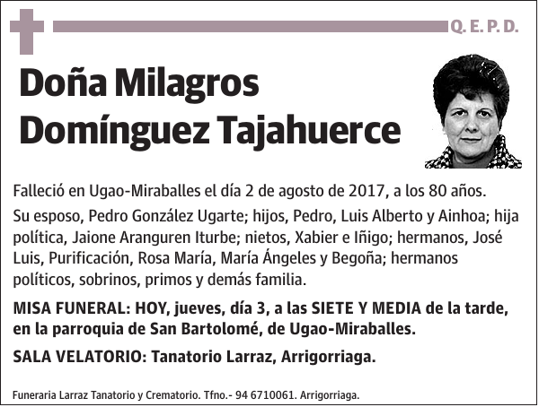 Milagros Domínguez Tajahuerce