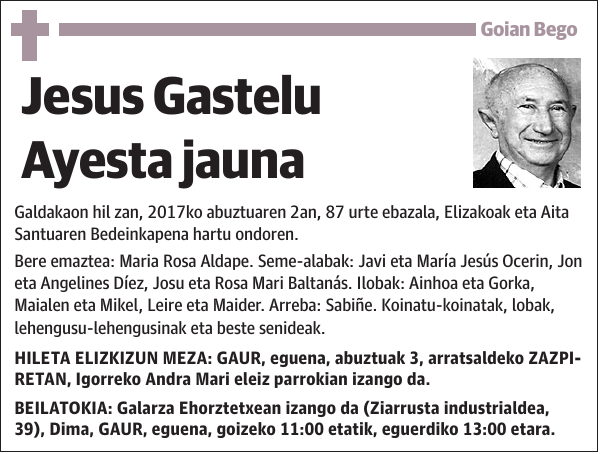 Jesus Gastelu Ayesta