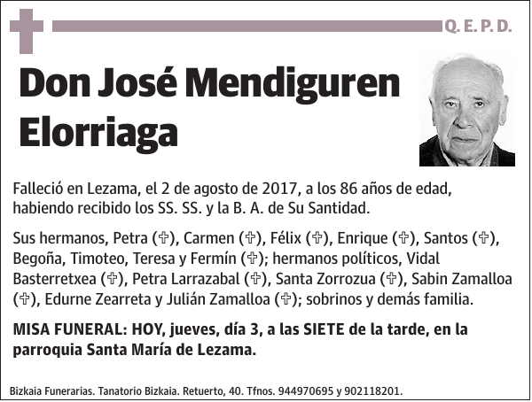 José Mendiguren Elorriaga