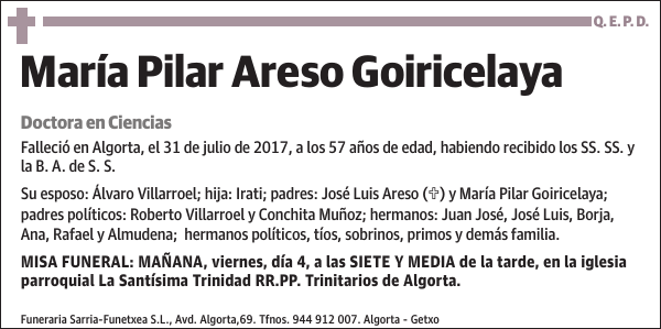 María Pilar Areso Goiricelaya