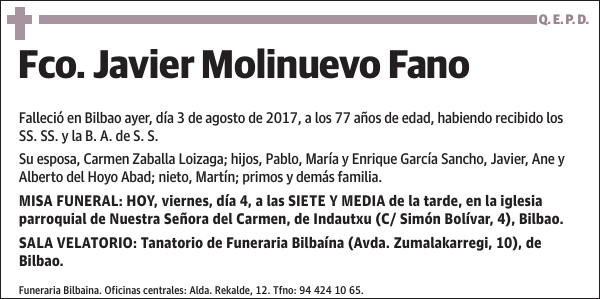 Fco. Javier Molinuevo Fano