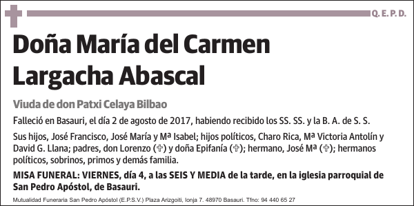 María del Carmen Largacha Abascal