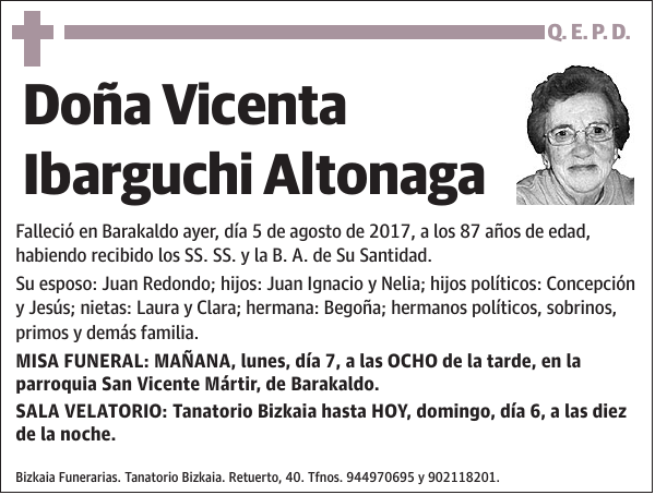 Vicenta Ibarguchi Altonaga