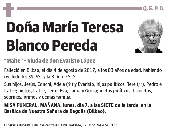 María Teresa Blanco Pereda