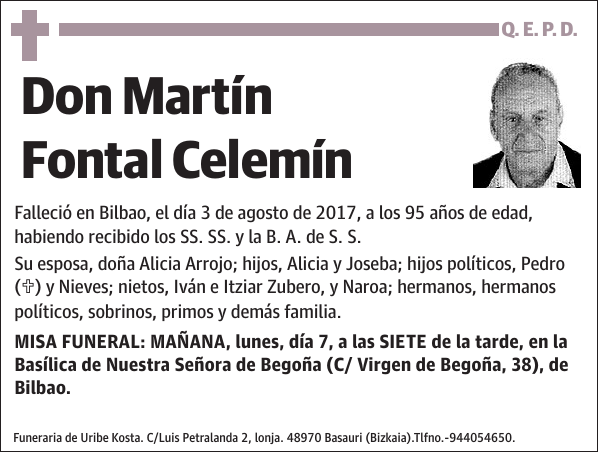 Martín Fontal Celemín