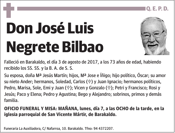 José Luis Negrete Bilbao