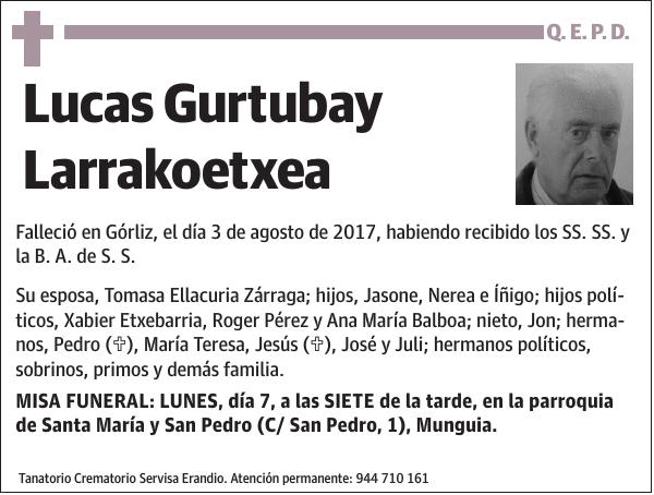 Lucas Gurtubay Larrakoetxea