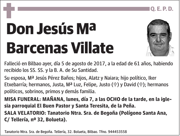 Jesús Mª Barcenas Villate