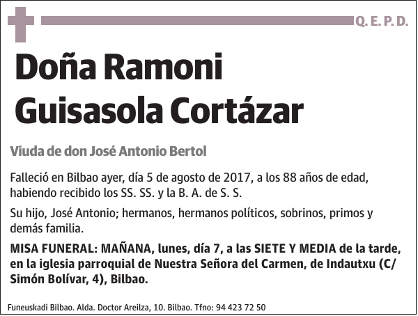 Ramoni Guisasola Cortázar