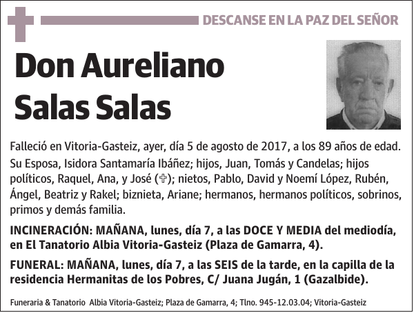 Aureliano Salas Salas