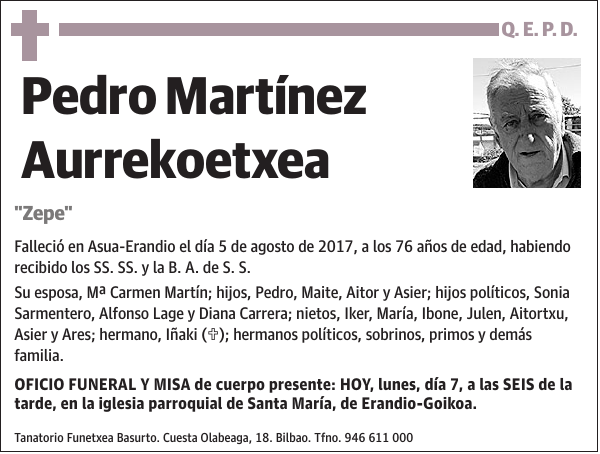 Pedro Martínez Aurrekoetxea