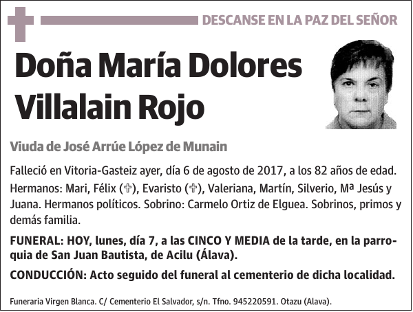 María Dolores Villalain Rojo