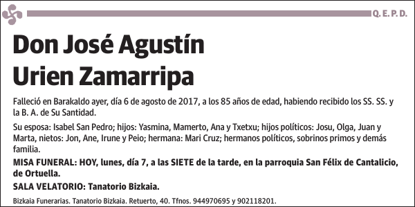José Agustín Urien Zamarripa
